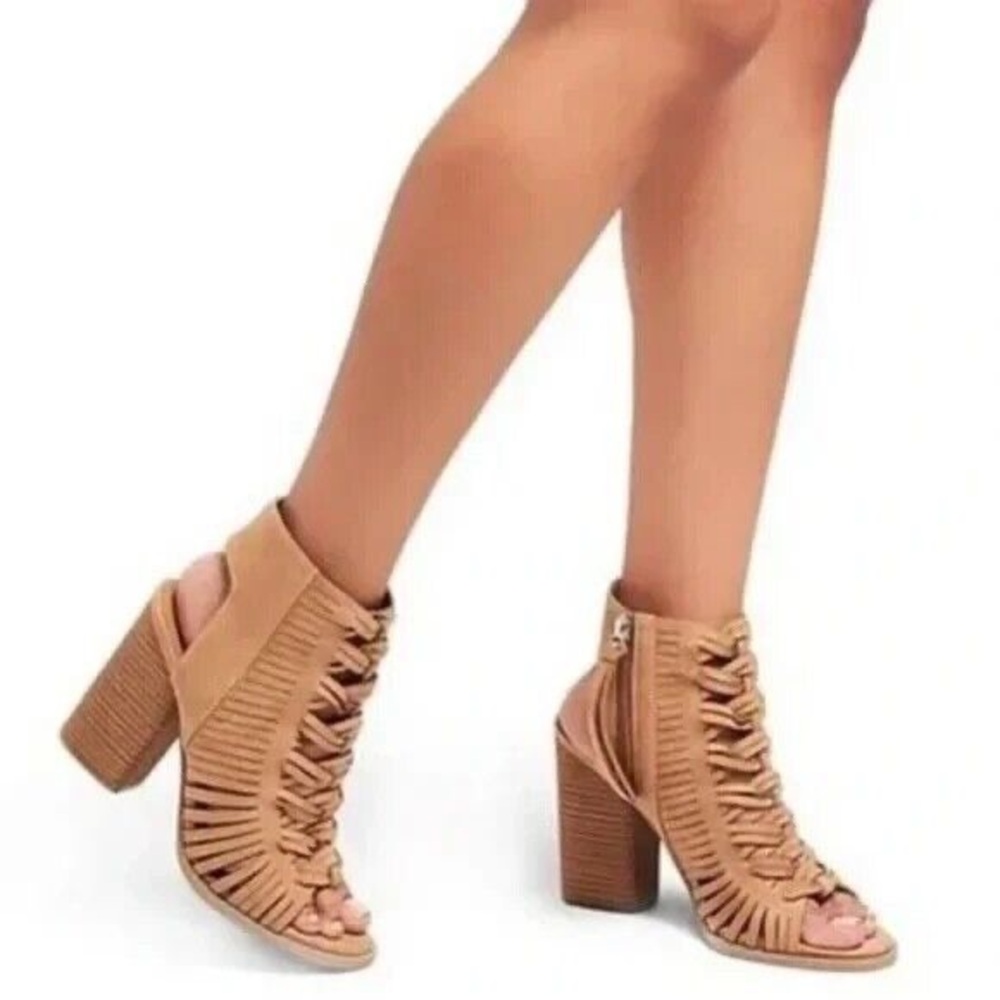 DV by Dolce Vita ‘Alyson Amina’ Women Brown Strappy Block Heel Sandals Size 8.5 - Picture 15 of 15